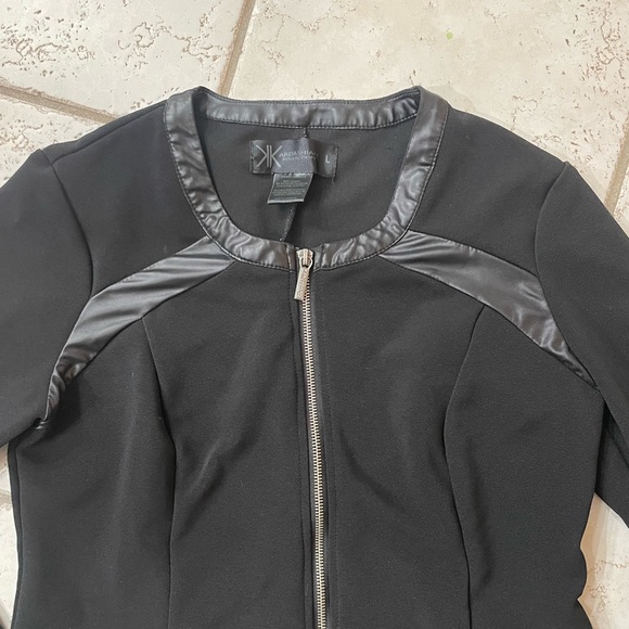 Kardashian Kollection Women's Blouse Size Large Zip Up Lightweight Jacket EUC - Picture 4 of 10